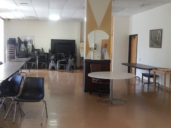 Wheeling community room